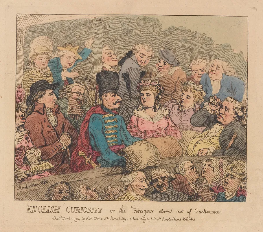 English Curiosity Or The Foreigner Stared Out Of Countenance