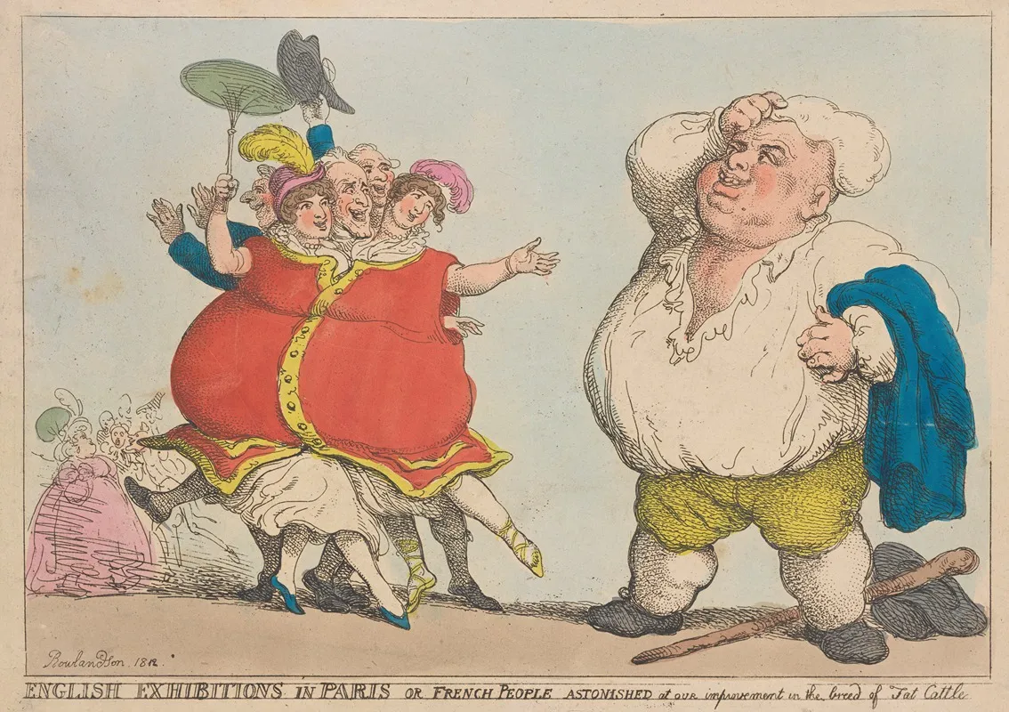 English Exhibitions In Paris Or French People Astonished At Our Improvement In The Breed Of Fat Cattle