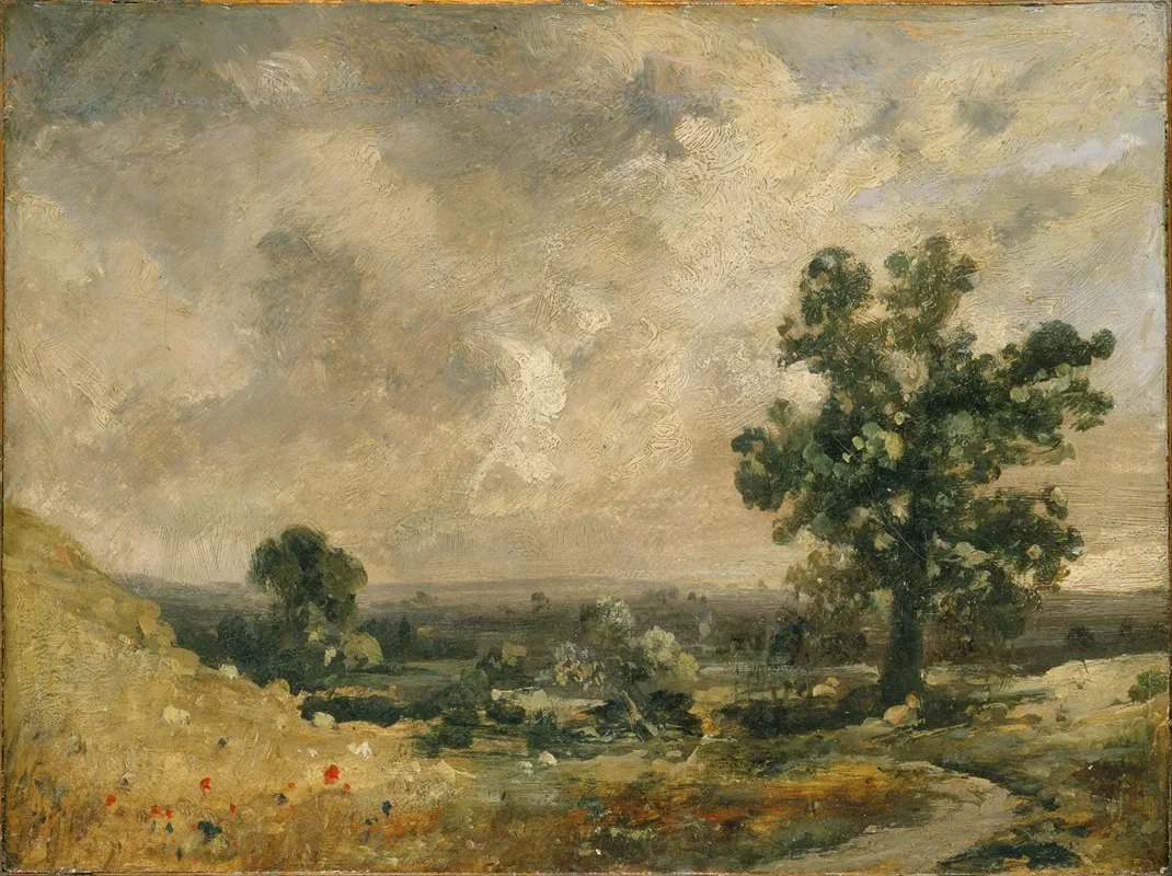 English Landscape by John Constable - Canvas Print
