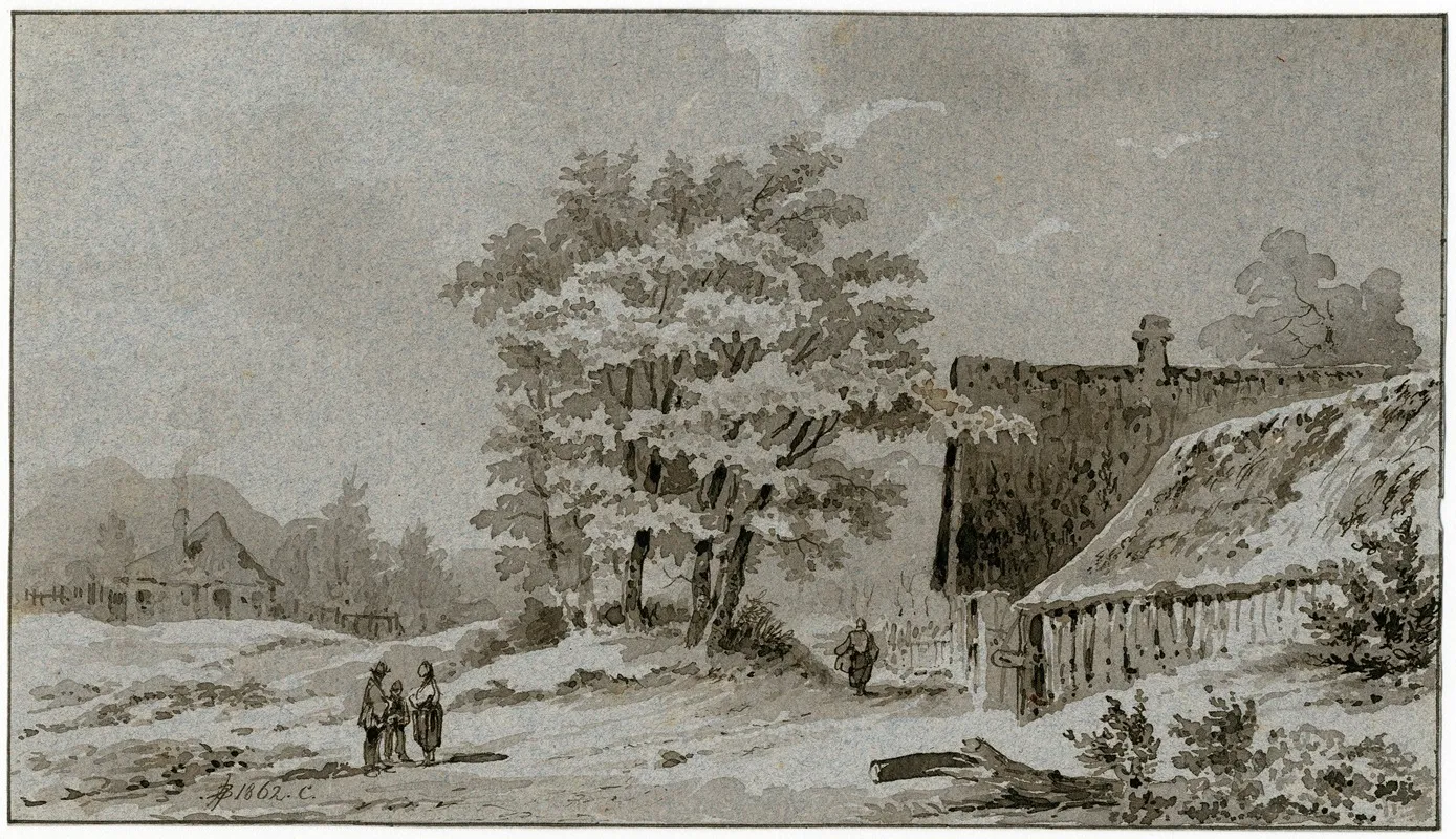 Enkele Huizen In De Duinen