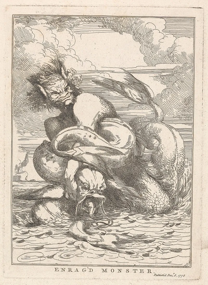 Enraged Monster by John Hamilton Mortimer - Canvas Print