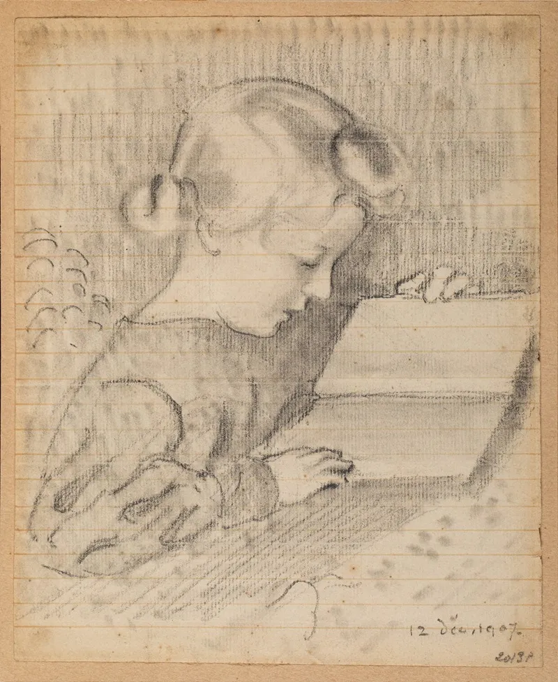 Ensemble De Deux Oeuvres Sur Papier by Georges Lemmen - Canvas Print