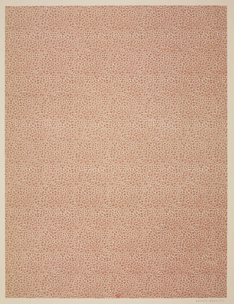 Ensemble De Papiers De Garde Pour Eugene Verneau Pl 10 by George Auriol - Canvas Print