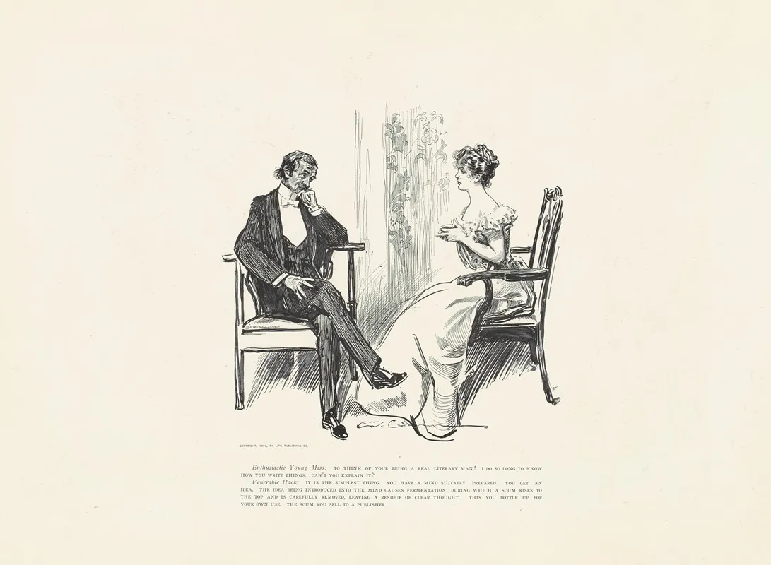 Enthusiastic Young Miss To Think Of Your Being A Literary Man