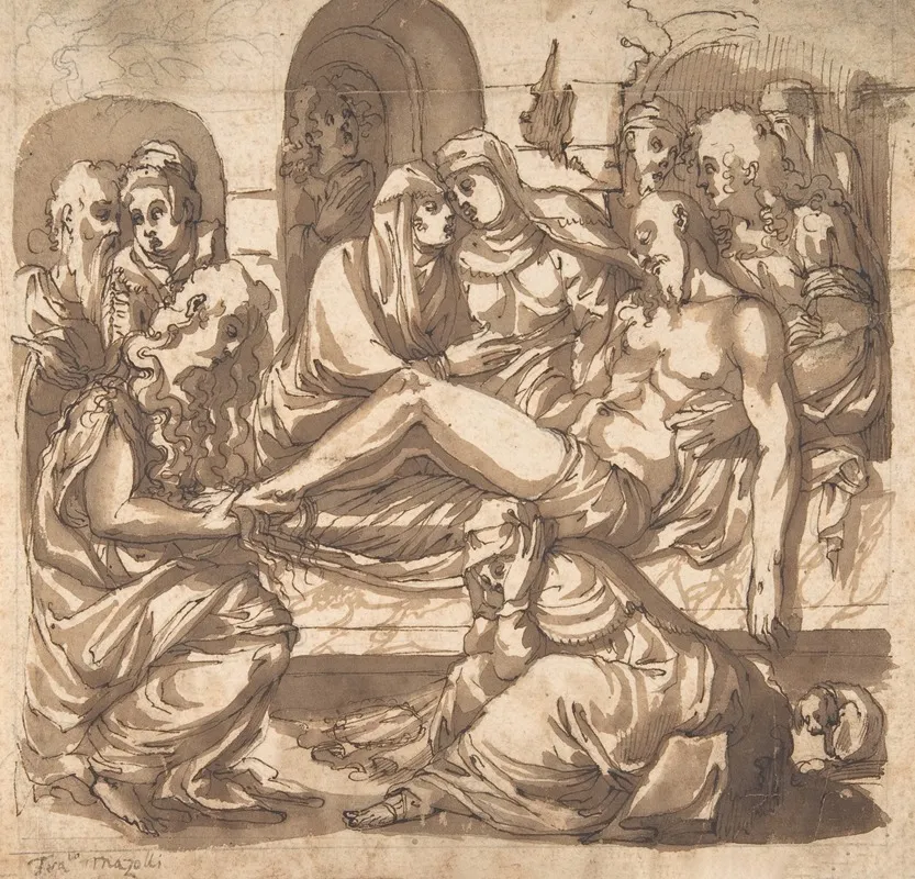 Entombment 3 by Tommaso d'Antonio Manzuoli - Canvas Print