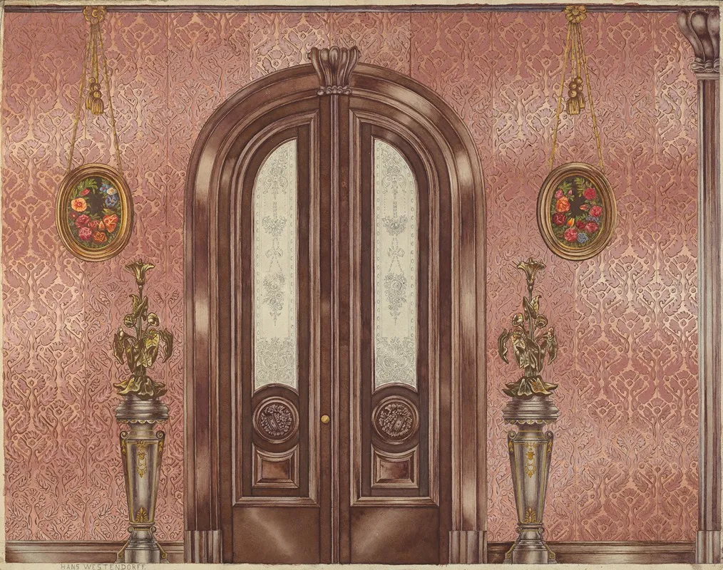 Entrance Door by Hans Westendorff - Canvas Print
