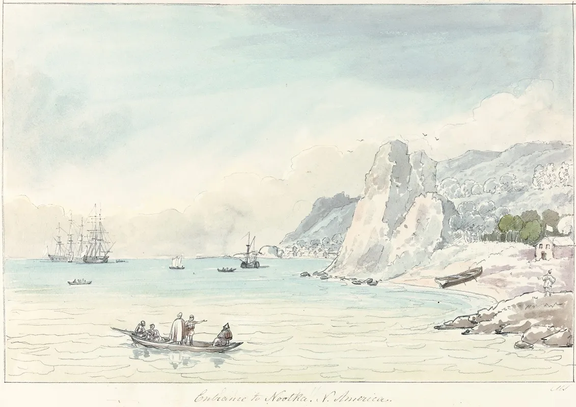 Entrance To Nootka by Charles Hamilton Smith - Canvas Print