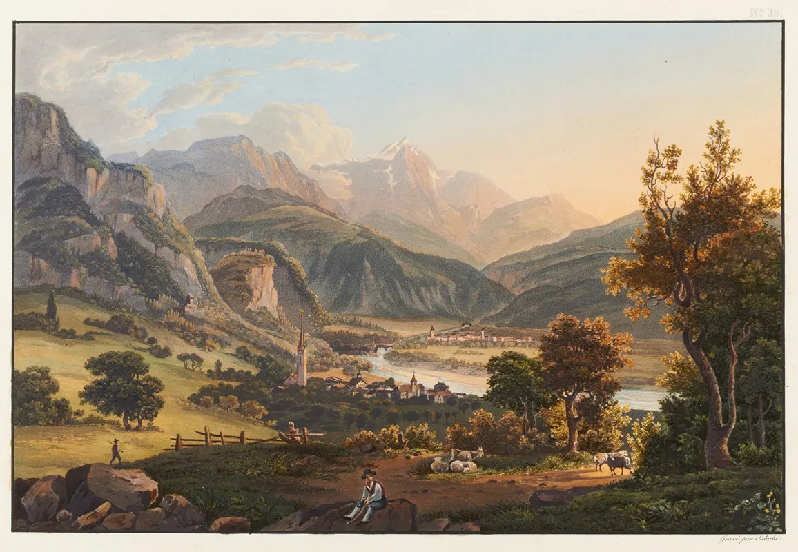 Environs De Tousis Et Vue Vers Le Pizbeverin
