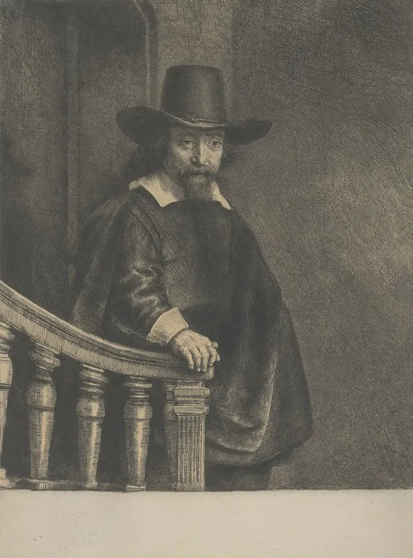 Ephraim Bonus Jewish Physician by Rembrandt van Rijn - Canvas Print
