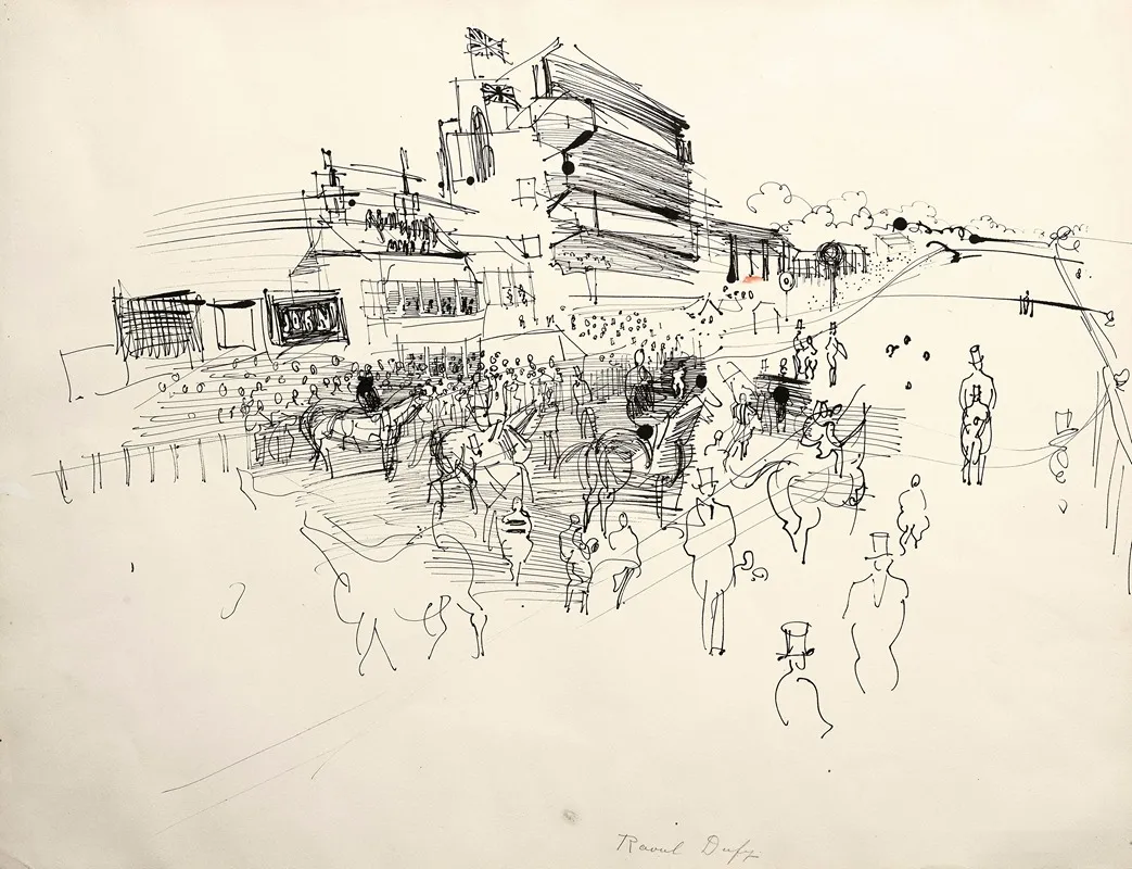 Epsom by Raoul Dufy - Canvas Print