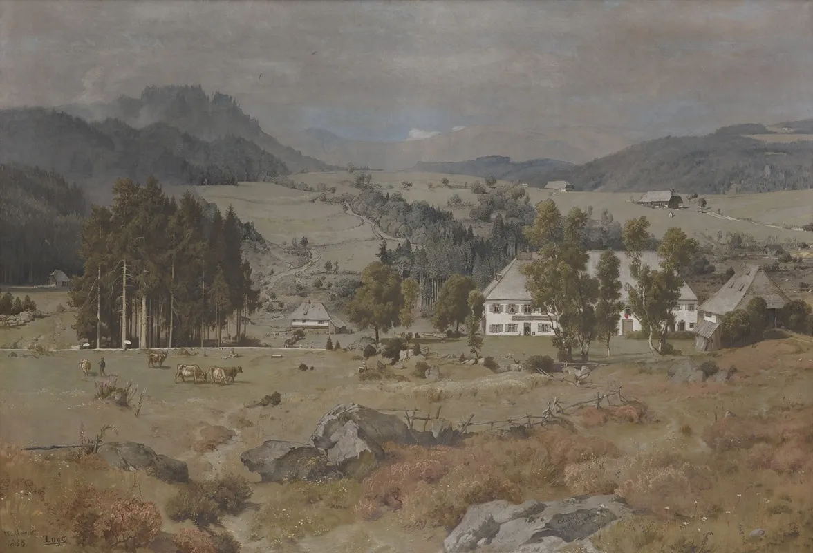 Erlenbruck Near Hinterzarten by Emil Lugo - Canvas Print