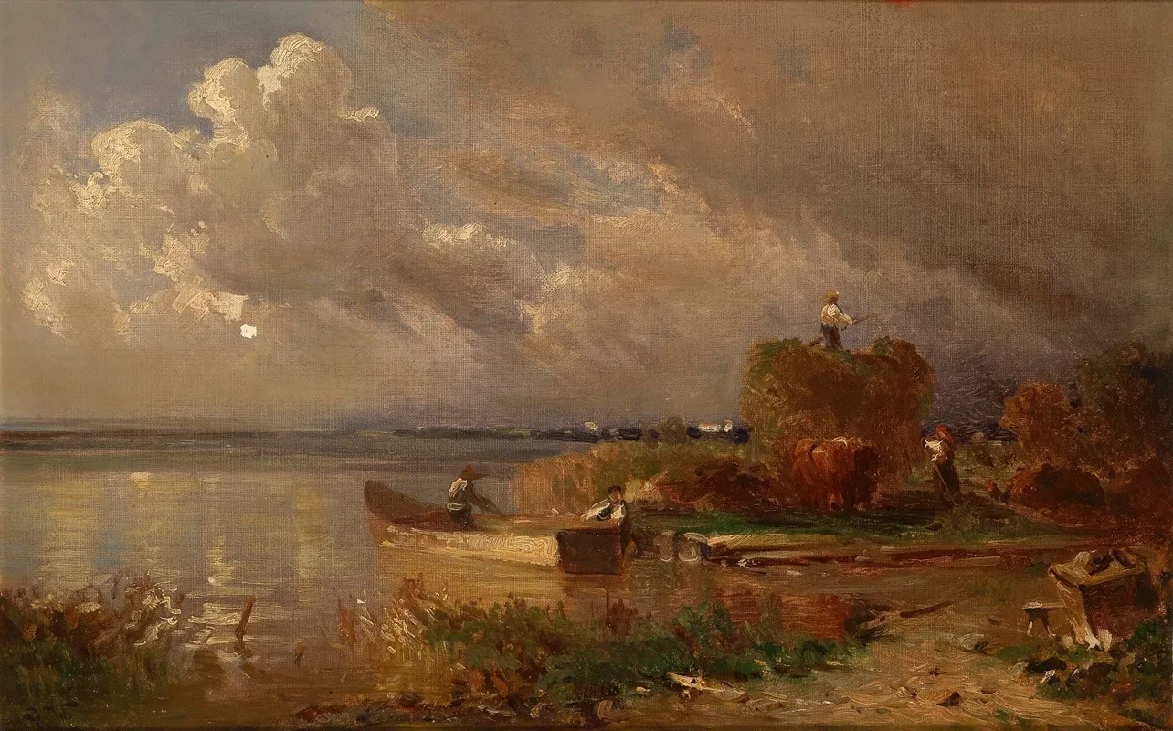 Ernte Am Chiemsee by Joseph Wopfner - Canvas Print