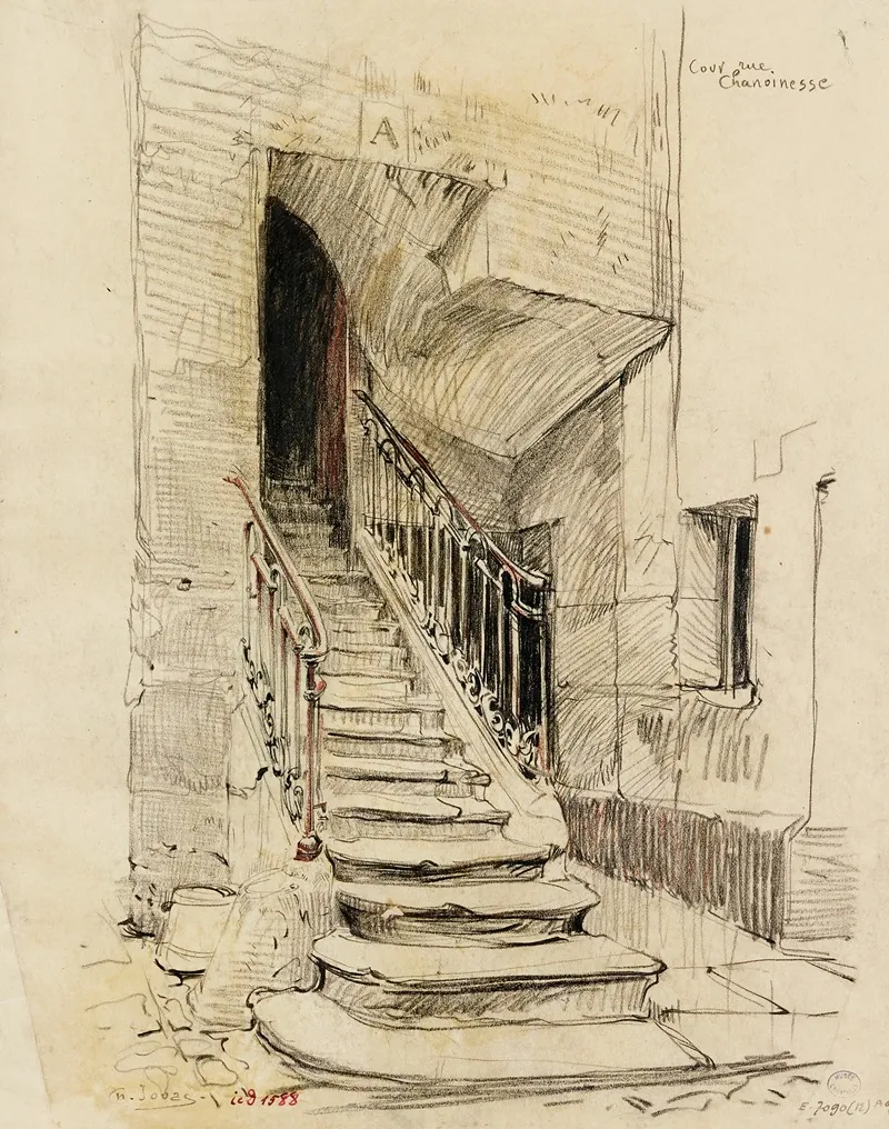 Escalier Et Cour 22 Rue Chanoinesse