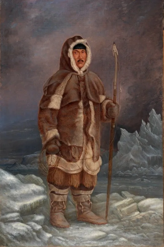 Eskimo Man by Antonio Zeno Shindler - Canvas Print