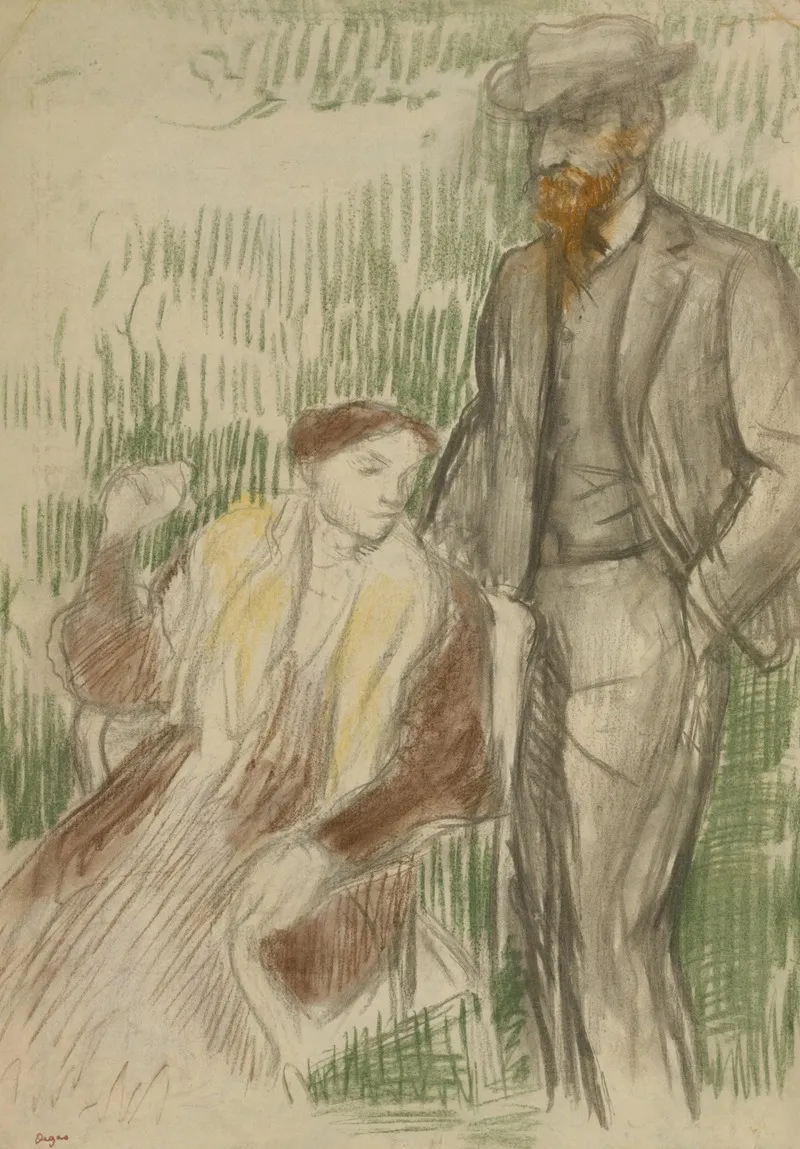 Esquisse Pour Un Portrait De M Et Mme Louis Rouart 2