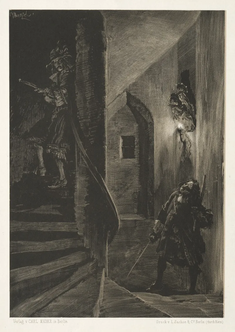 Essay On Stone With Brush And Scraper Chase On The Winding Staircase