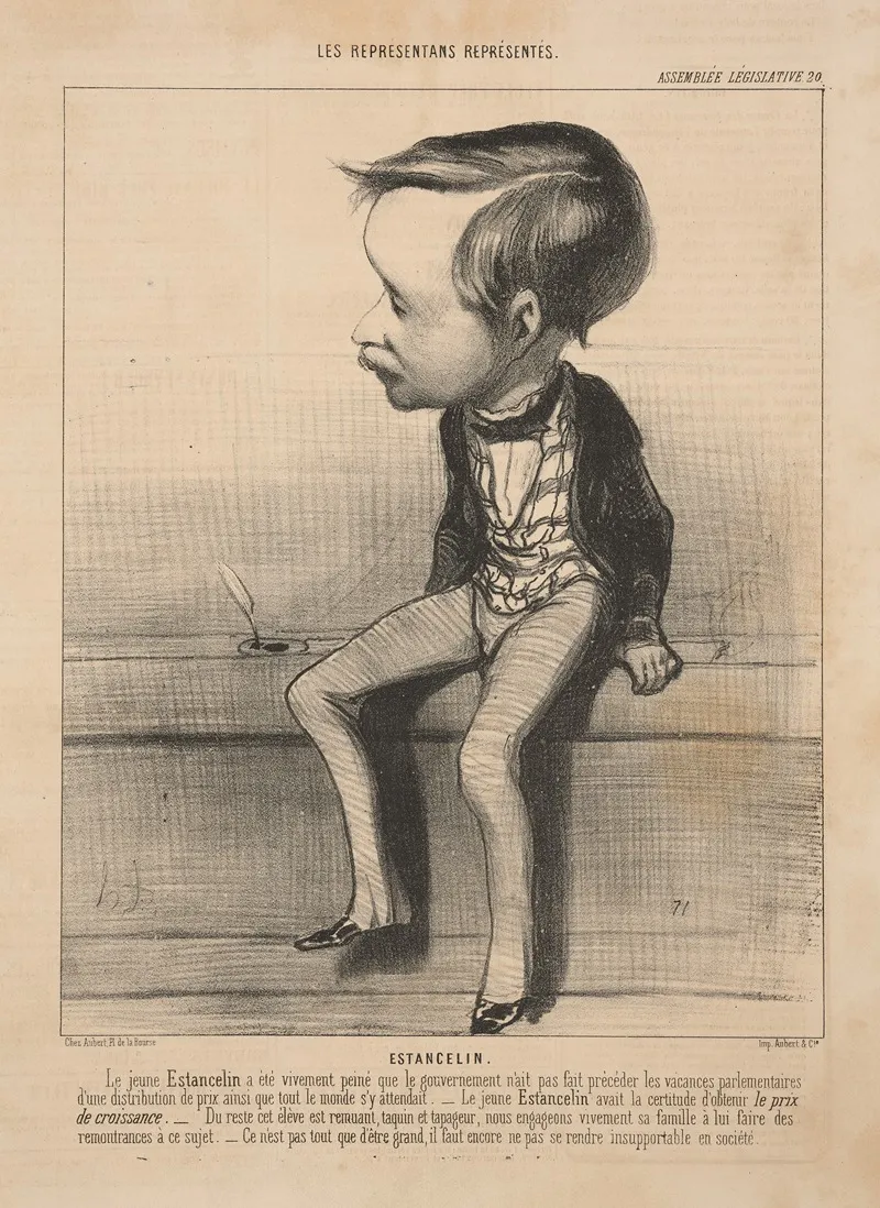 Estancelin by Honoré Daumier - Canvas Print