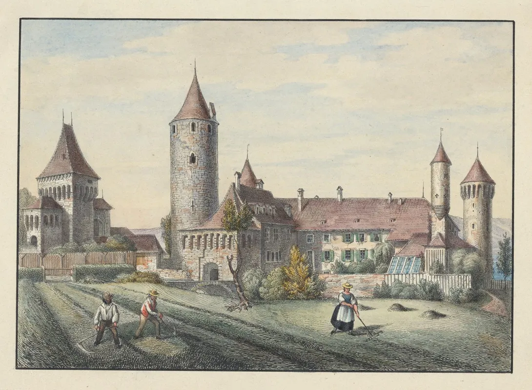 Estavayer by Johann Friedrich Wagner - Canvas Print