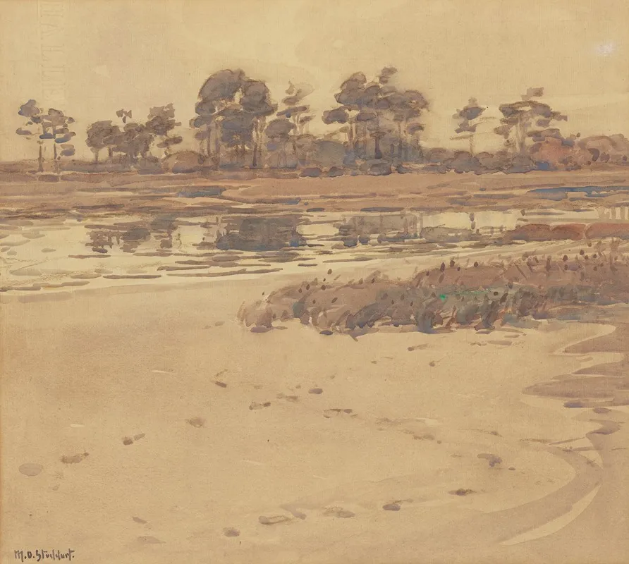 Estuary Shores by Margaret Stoddart - Canvas Print