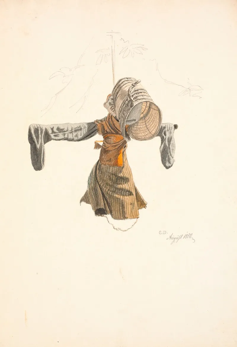 Et Fugleskraemsel 2 by Christen Dalsgaard - Canvas Print