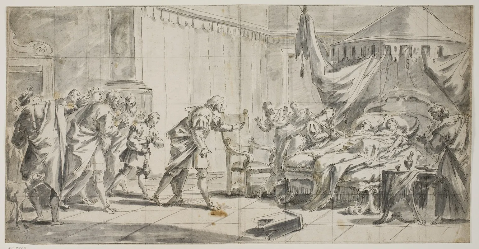 Et Sengeliggende Par Andre Haster Dertil