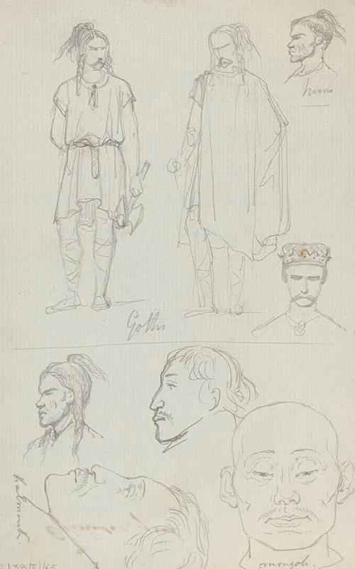 Ethnic Types Huns Goths And Mongols
