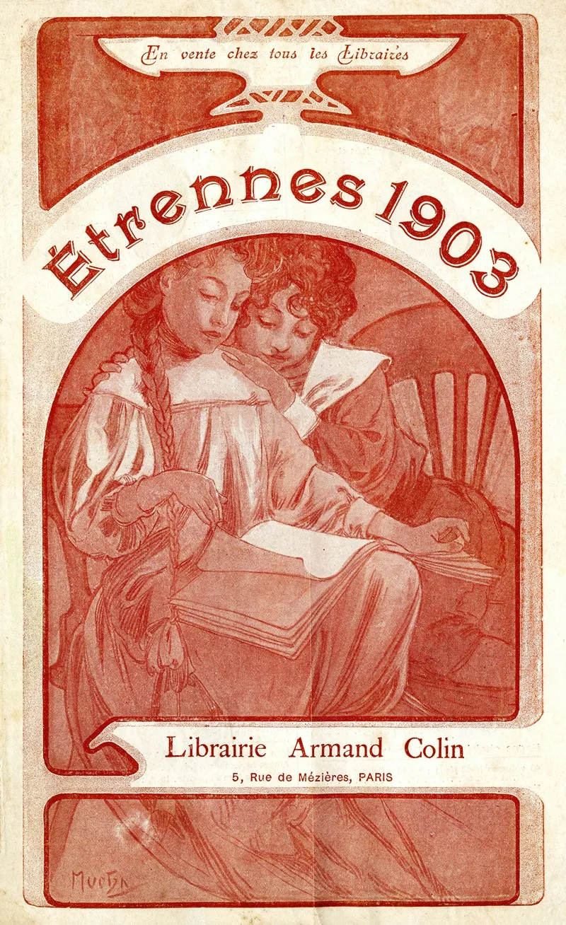 Etrennes by Alphonse Mucha - Canvas Print