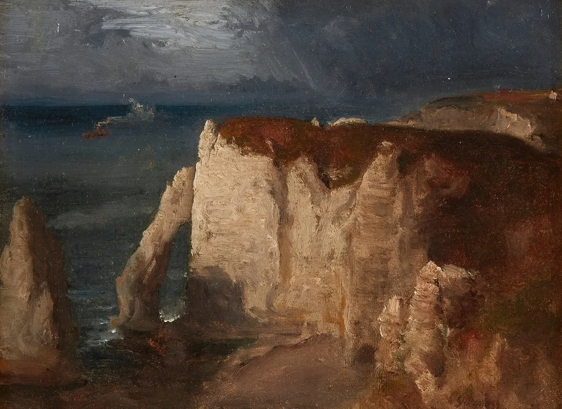 Etretat by George Inness - Canvas Print