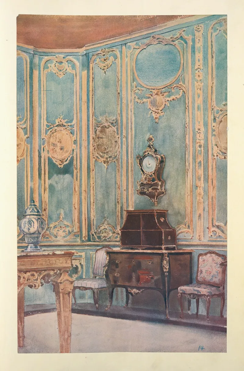 Etude Dapres La Reconstitution Dune Partie Du Salon by Georges Rémon - Canvas Print