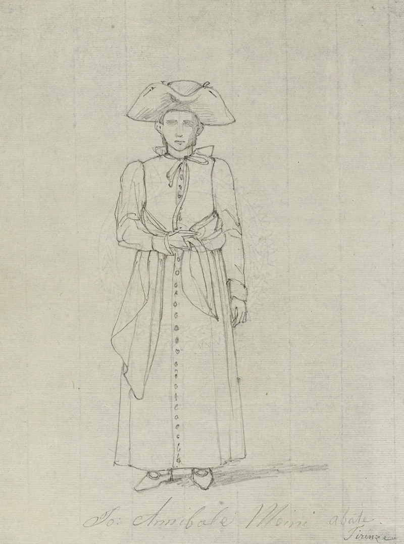 Etude De Costume Po Annibale Meini Abate
