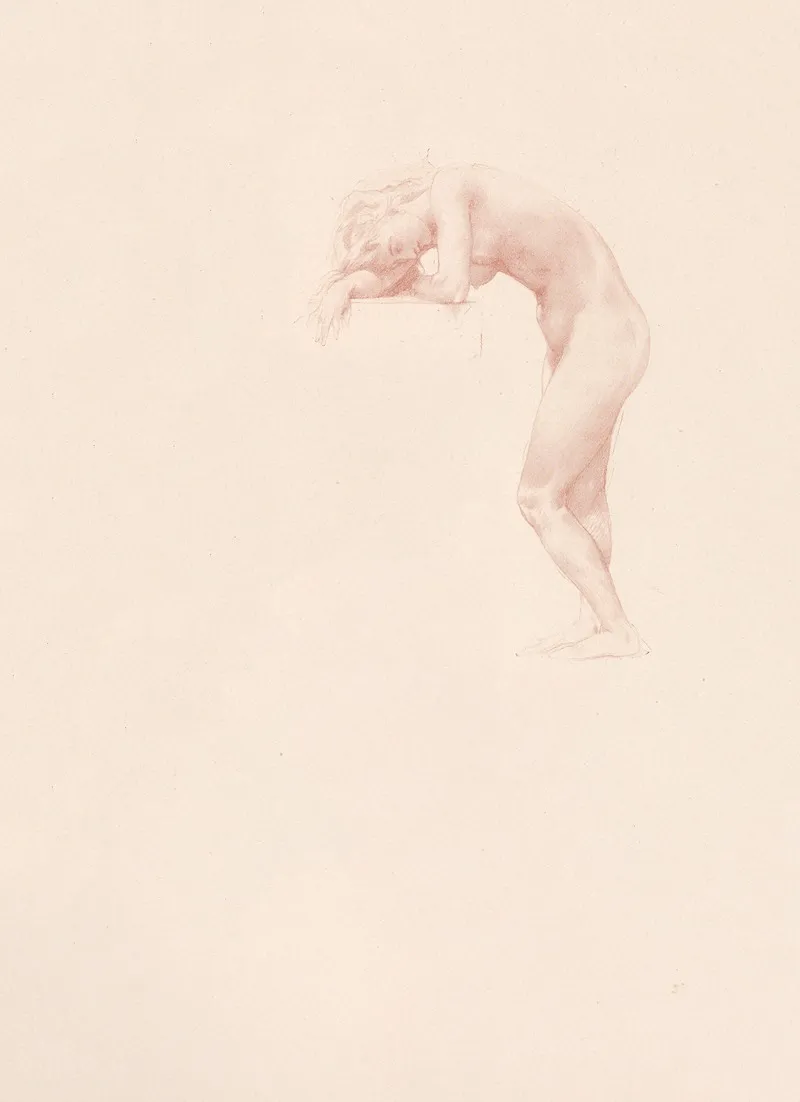 Etude De Femme 16 by William Bouguereau - Canvas Print