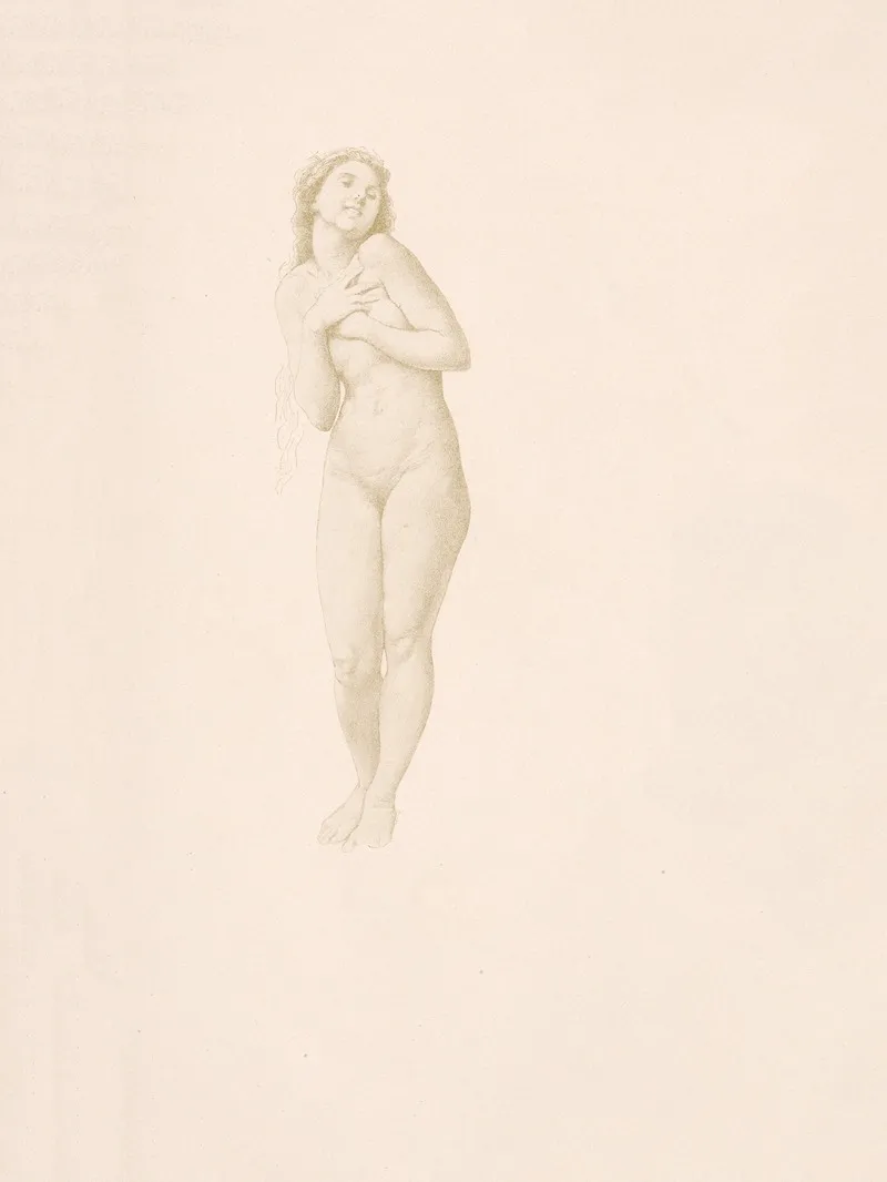 Etude De Femme 18 by William Bouguereau - Canvas Print