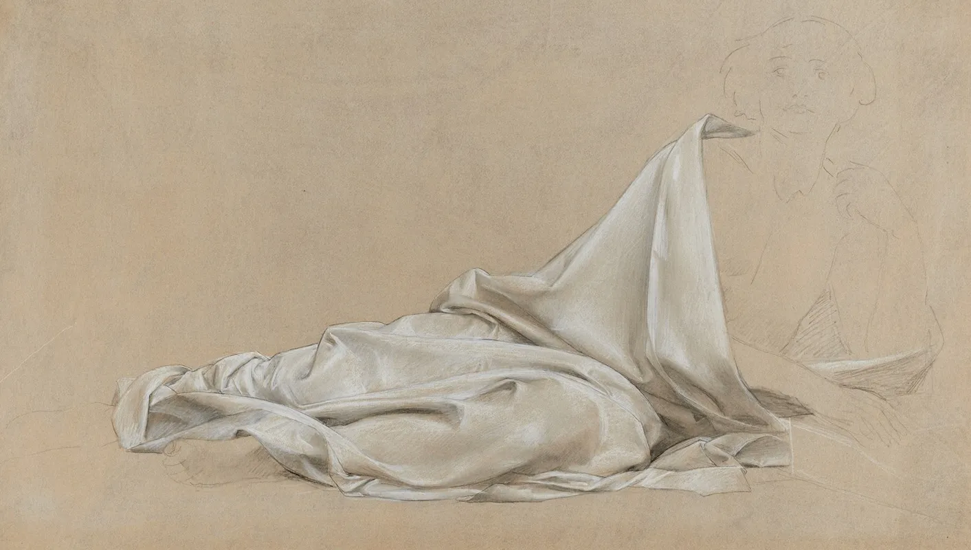 Etude De Femme A Demi Couchee