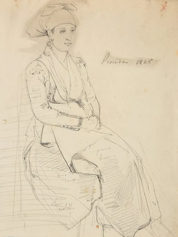 Etude De Femme Assise