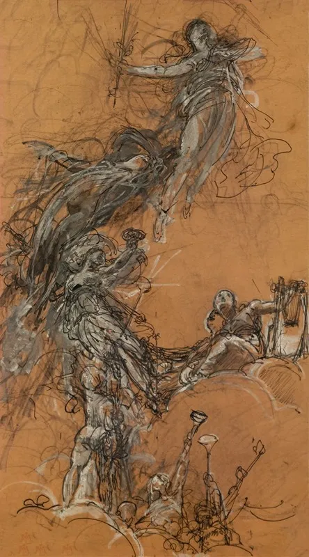 Etude De Figures Volantes 4