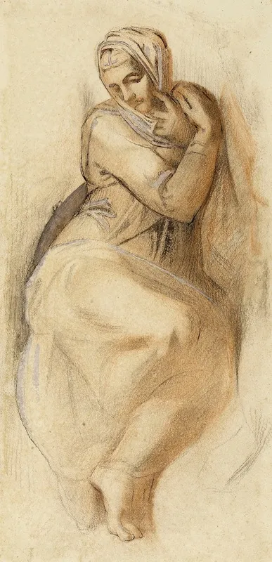Etude De La Vierge Du Jugement Dernier De La Chapelle Sixtine A Rome Par Michel Ange