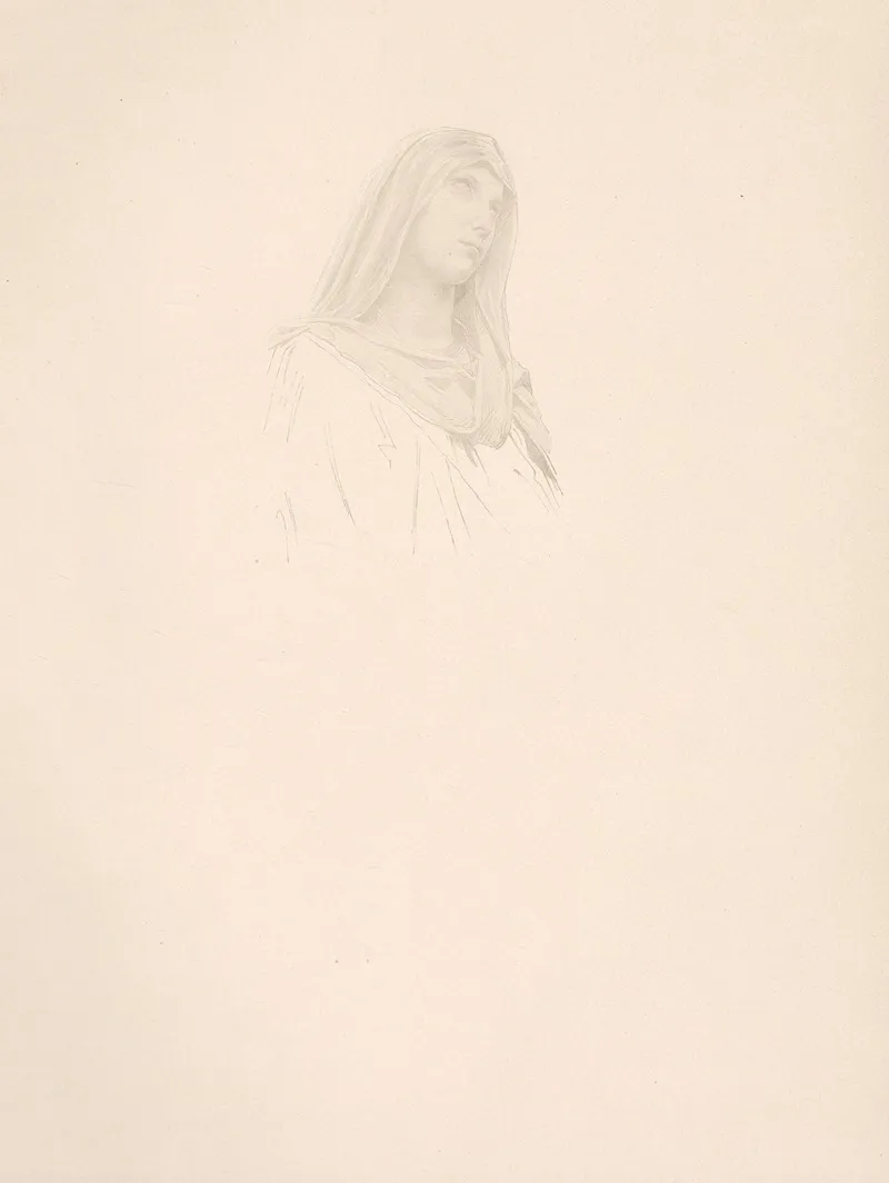 Etude De Tete De Vierge