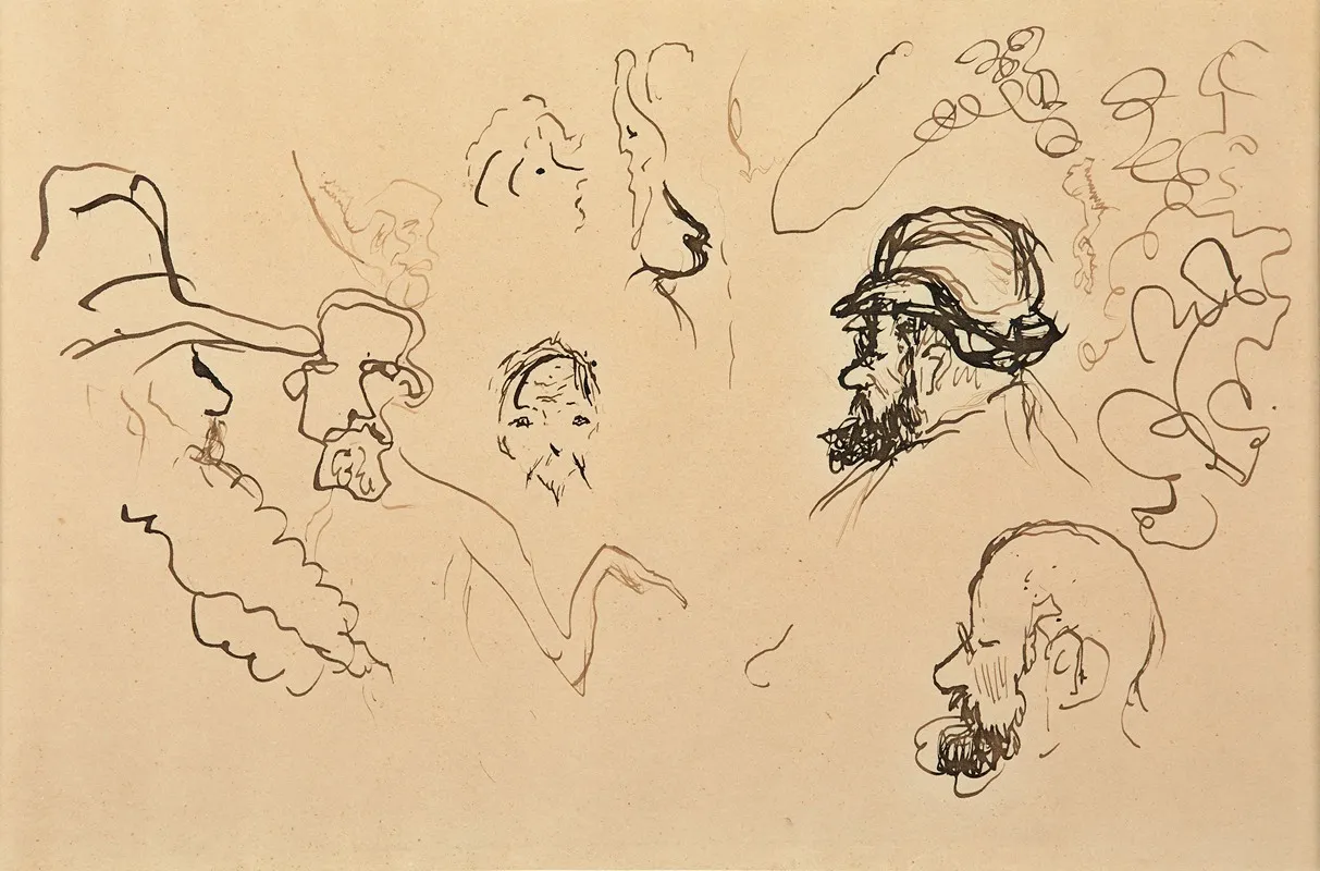 Etude De Tetes Pissarro Toulouse Lautrec