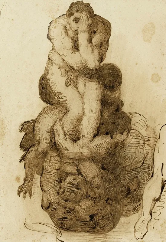 Etude Dun Damne Du Jugement Dernier De La Chapelle Sixtine A Rome Par Michel Ange
