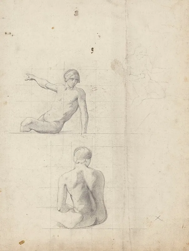 Etude Pour Deux Figures Assises