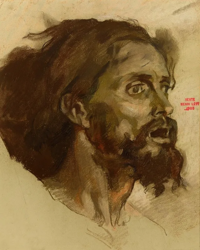 Etude Pour Un Visage Dhomme Barbu