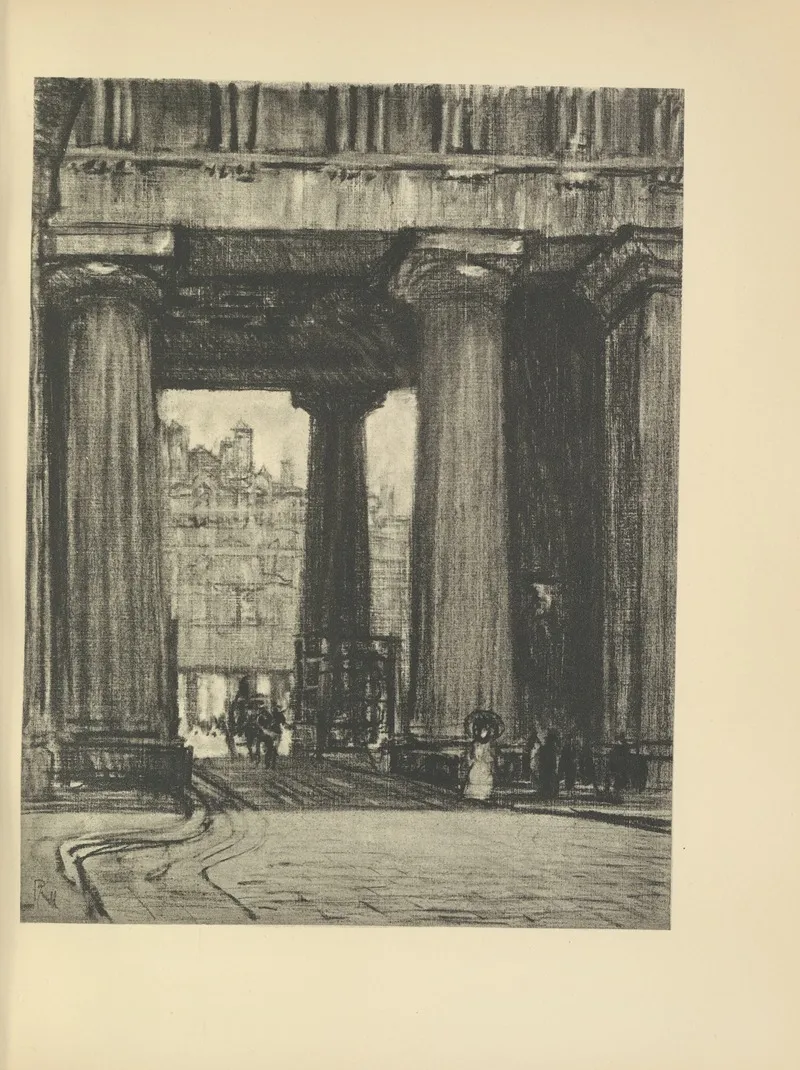 Euston Station by Joseph Pennell - Canvas Print