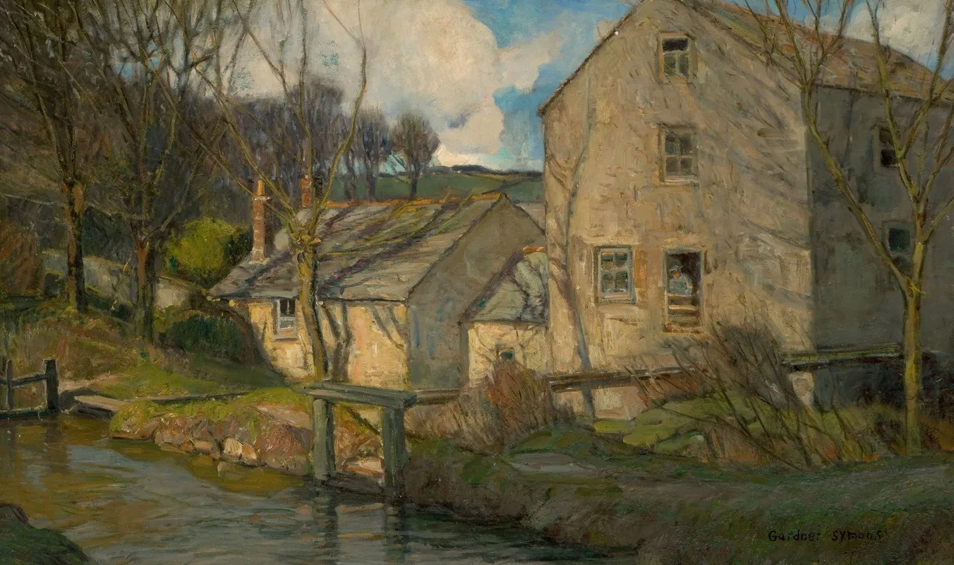 Evans Landing Pittsburgh Pennsylvania by George Gardner Symons - Canvas Print