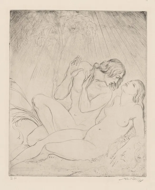 Eve 11 by Albert Sterner - Canvas Print