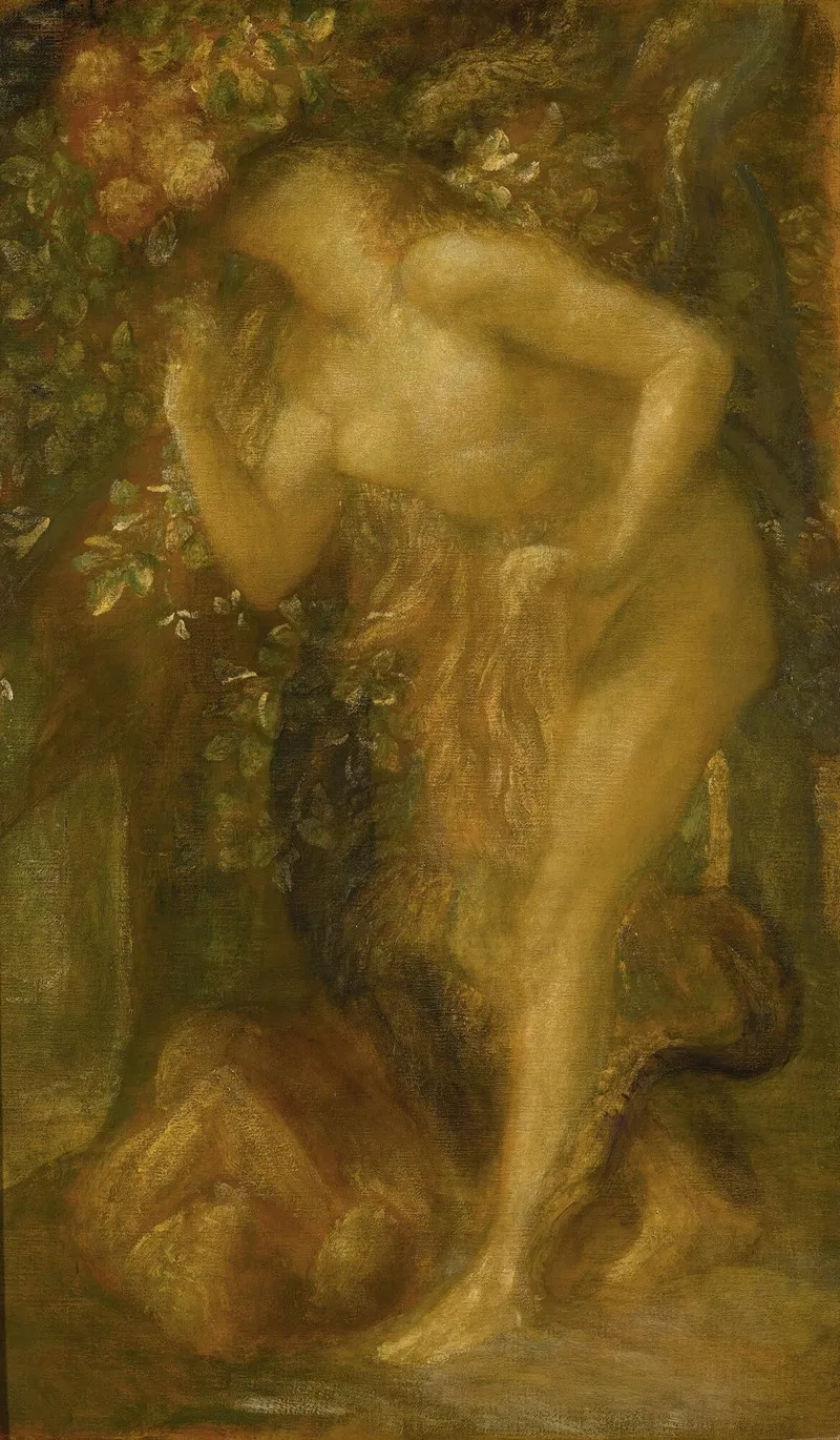 Eve Tempted by George Frederic Watts - Canvas Print