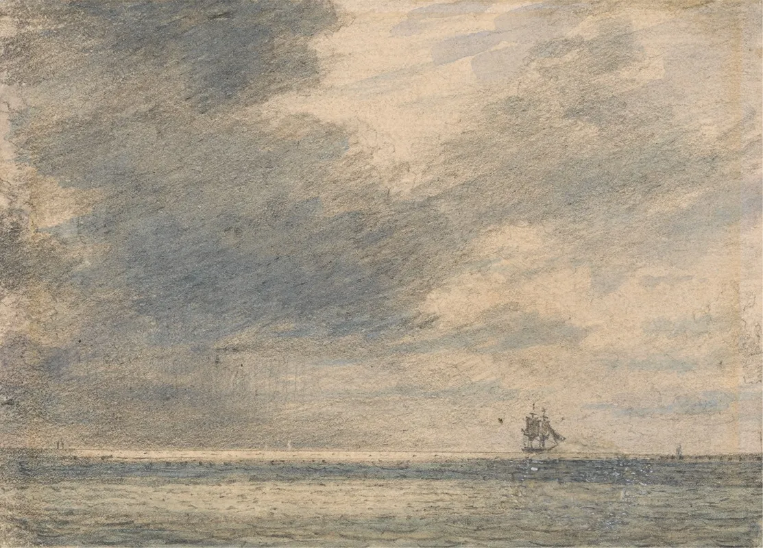 Evening At Sea by Alfred Abram Constable - Canvas Print