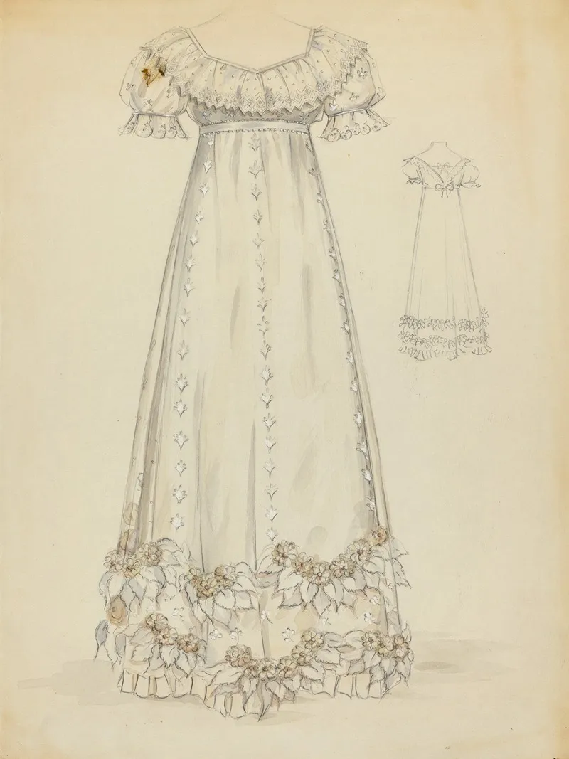 Evening Dress 5 by Sylvia De Zon - Canvas Print