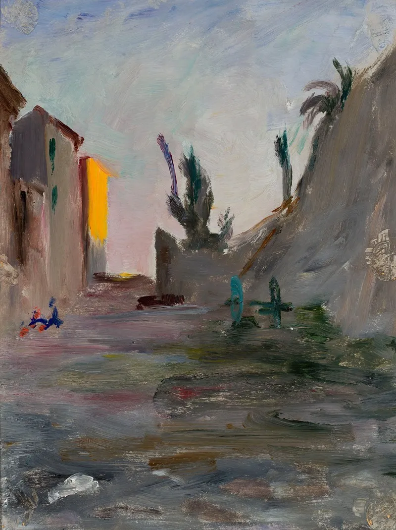 Evening In Bordighera From The Journey To Italy