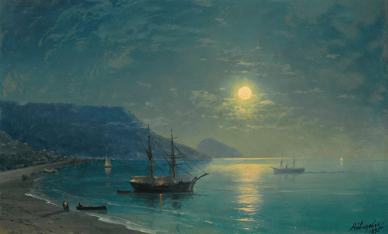 Evening In Crimea by Ilya Nikolaevich Zankovsky - Canvas Print