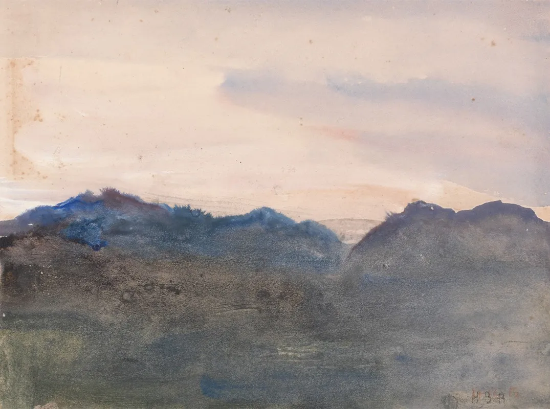 Evening Landscape 11 by Hercules Brabazon Brabazon - Canvas Print